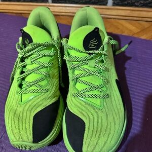 Under Armour Kids shoes- Green and Black